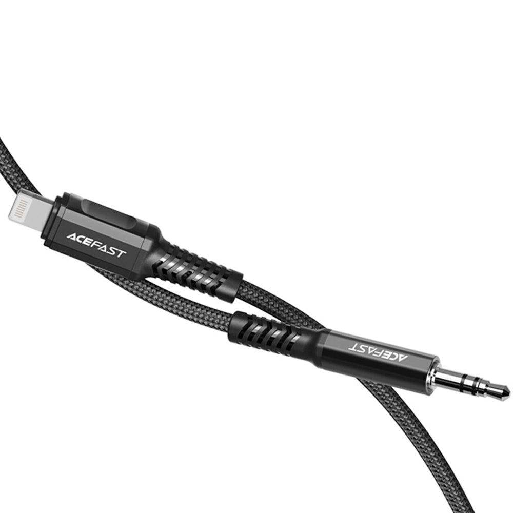 Audio-Kabel Lightning - 3.5mm Acefast C1-06, 1.2m, Schwarz