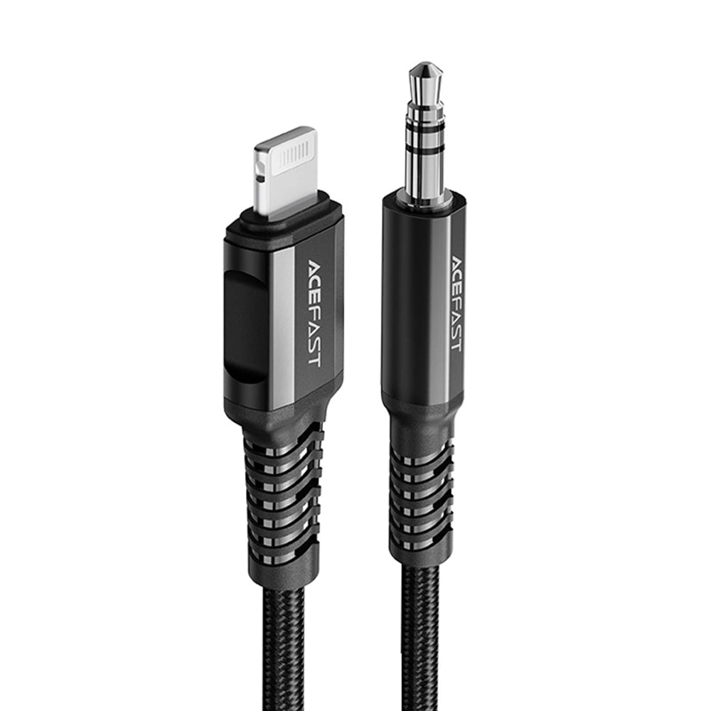 Audio-Kabel Lightning - 3.5mm Acefast C1-06, 1.2m, Schwarz