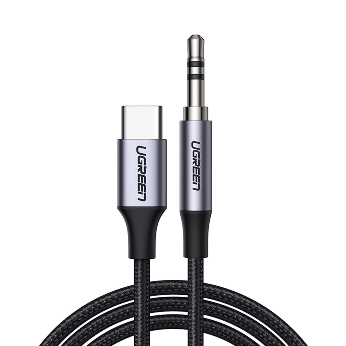 Audio-Kabel USB-C - 3,5mm UGREEN AV143, 1m, Grau