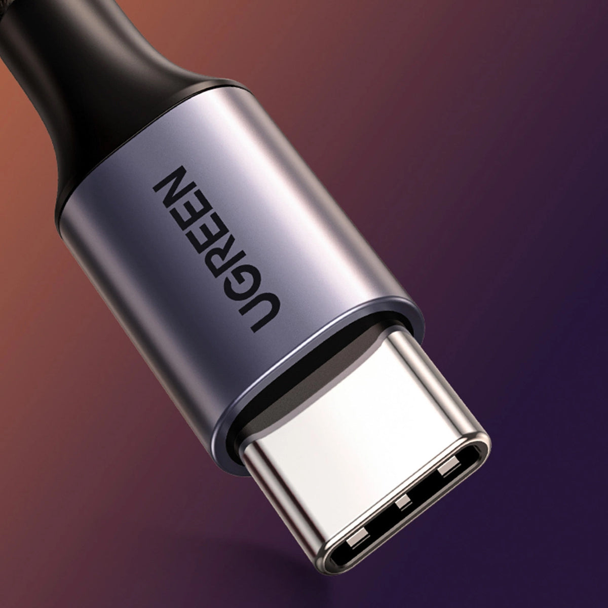 Audio-Kabel USB-C - 3,5mm UGREEN AV143, 1m, Grau
