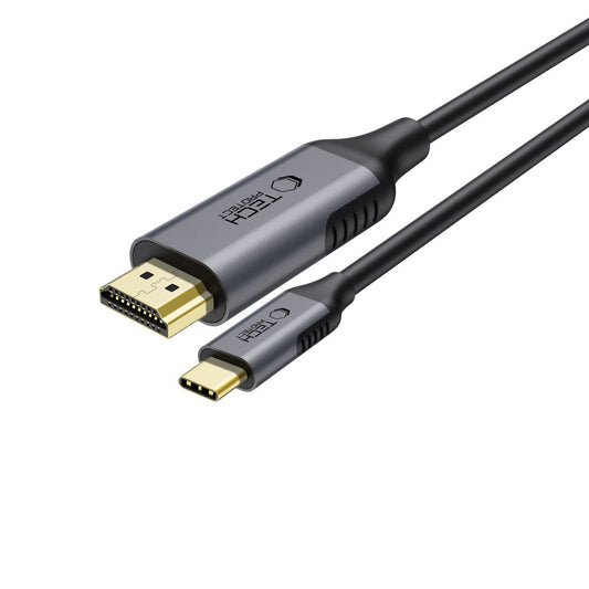 Audio- und Videokabel USB-C - HDMI Tech-Protect Ultraboost, 1,8m, Schwarz