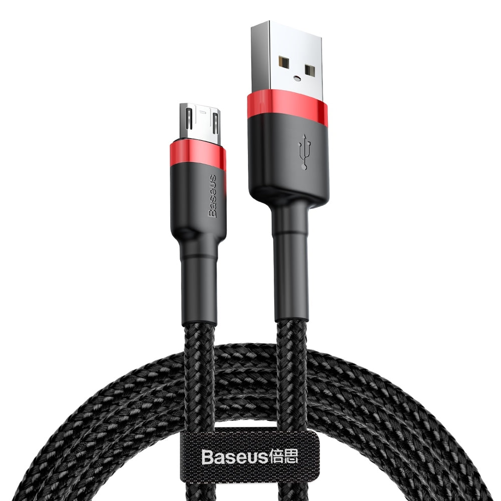 Daten- und Ladekabel USB-A - microUSB Baseus Cafule, 18W, 1m, Rot CAMKLF-B91