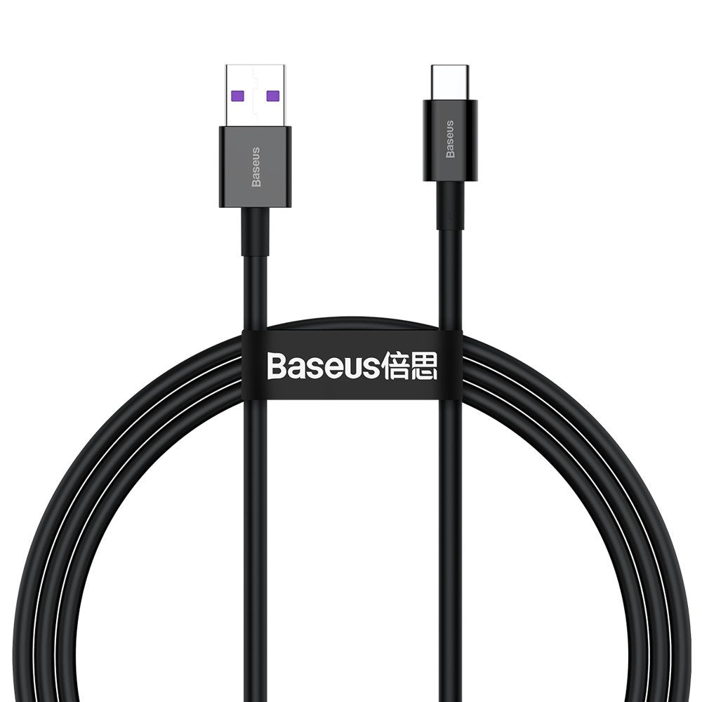 Baseus Superior USB-A zu USB-C Daten- und Ladekabel, 66W, 2m, Schwarz CATYS-A01