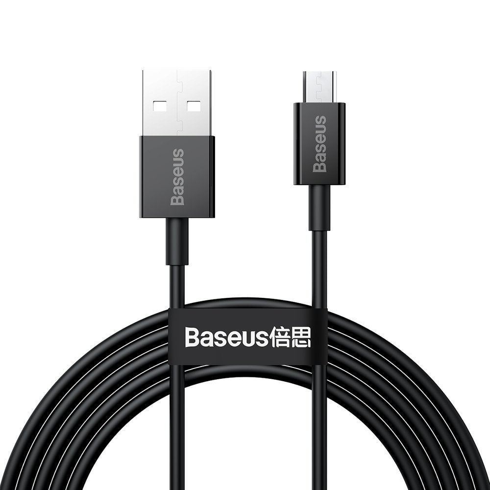 Baseus Superior Series USB-A auf microUSB Kabel 18W 2m | Schwarz