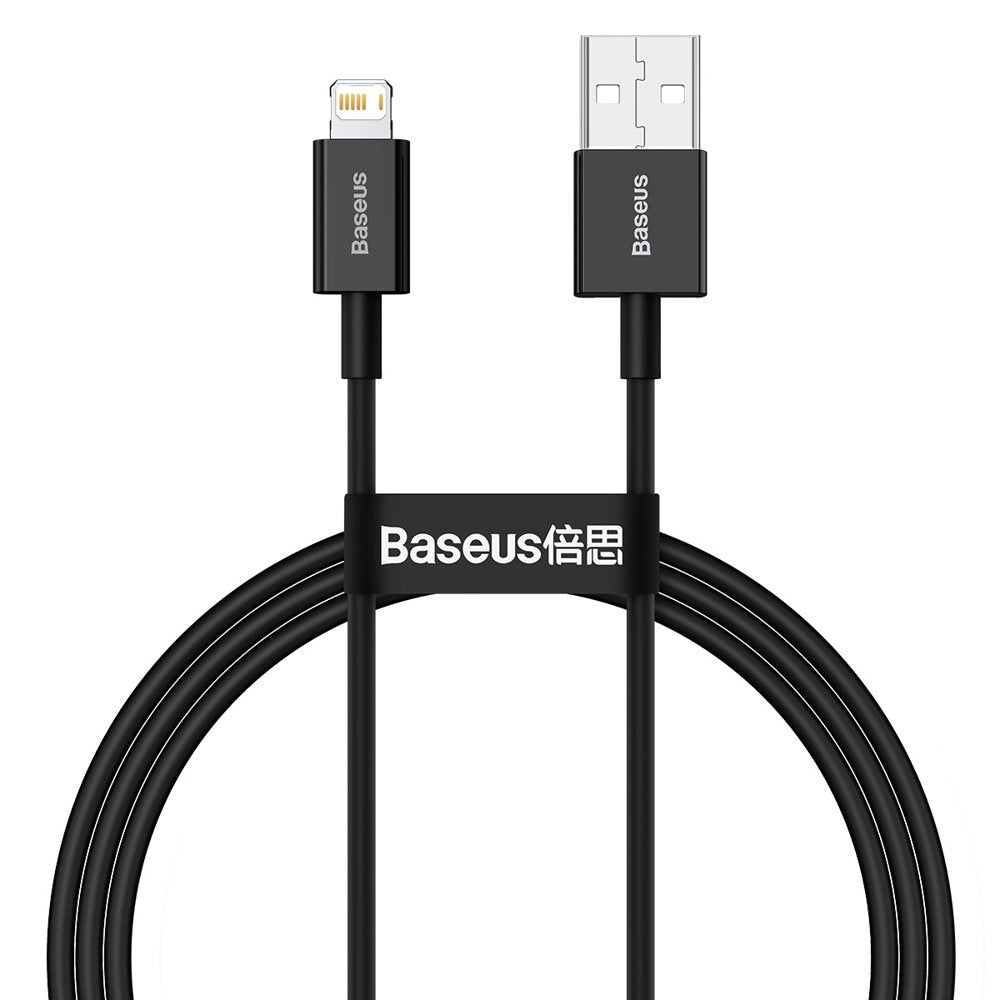 Baseus Superior Series USB-A auf Lightning Kabel 20W 1m | Schwarz | Nylon