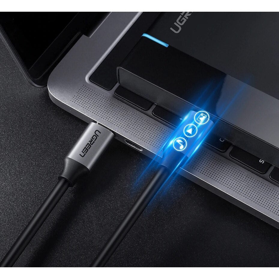 USB-C Data and Charging Cable - USB-C UGREEN US161, 60W, 1.5m, Gray