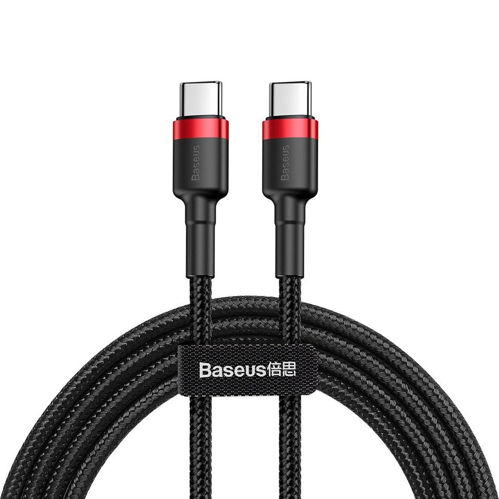 Baseus Cafule USB-C auf USB-C Kabel 60W 1m | Rot | Nylon