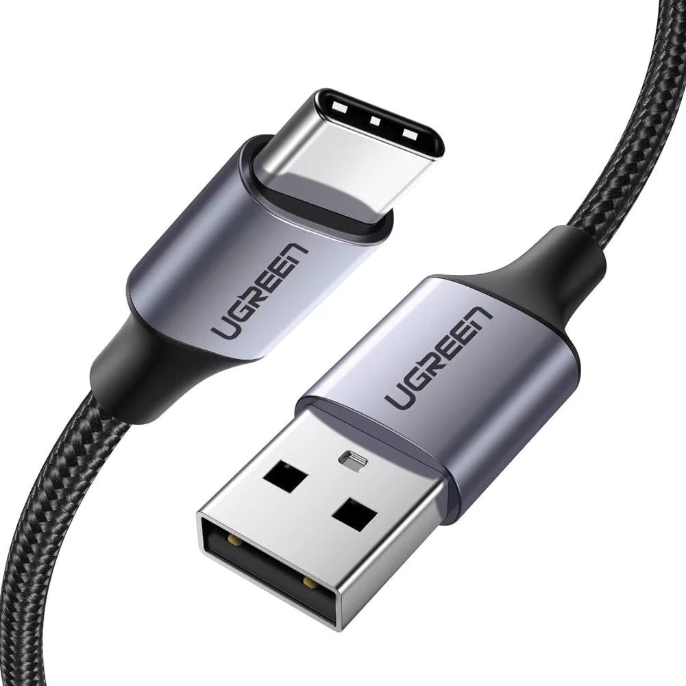 Daten- und Ladekabel USB-A - USB-C UGREEN US288, 18W, 0,5m, Schwarz