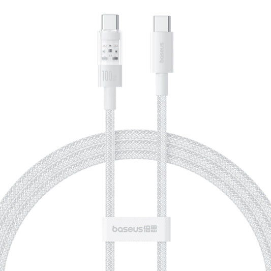 USB-C - USB-C Daten- und Ladekabel Baseus Gem, 100W, 2m, Weiß P10373000211-01