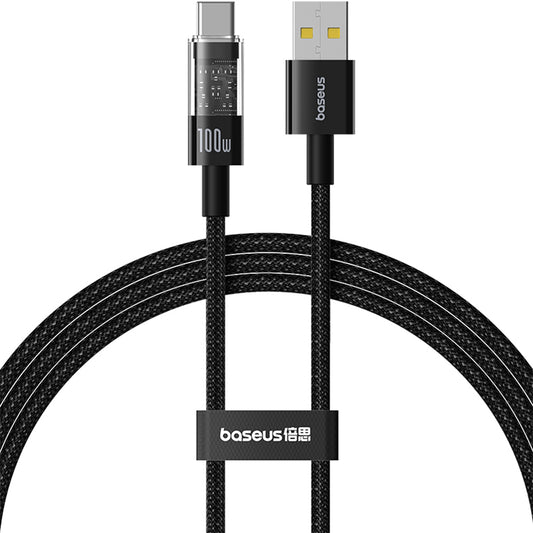 Daten- und Ladekabel USB-A - USB-C Baseus Gem, 100W, 1m, Schwarz P10373002111-00