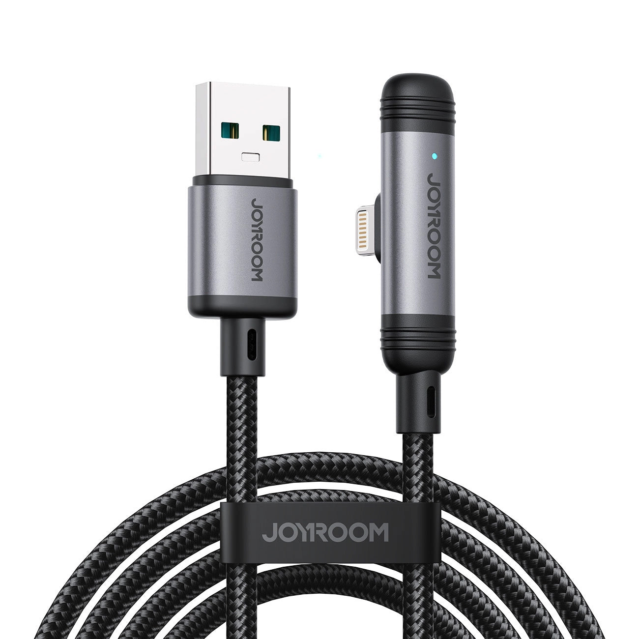 Daten- und Ladekabel USB-A - USB-C Joyroom S-A56 EnjoyX Angled, 20W, 1.2m, Schwarz