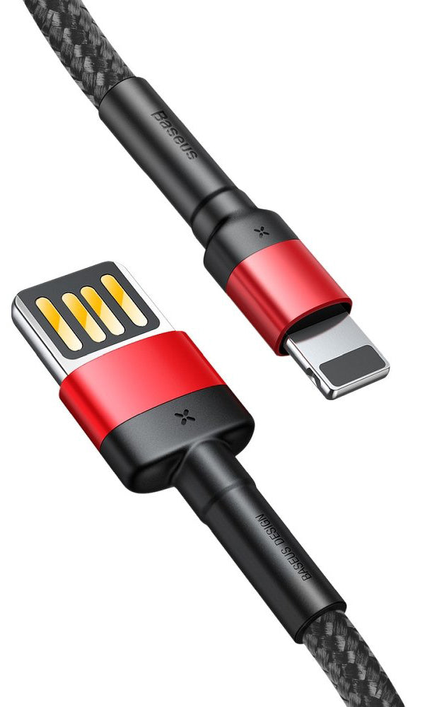Daten- und Ladekabel USB-A - Lightning Baseus Cafule Special Edition, 18W, 1m, Rot CALKLF-G91