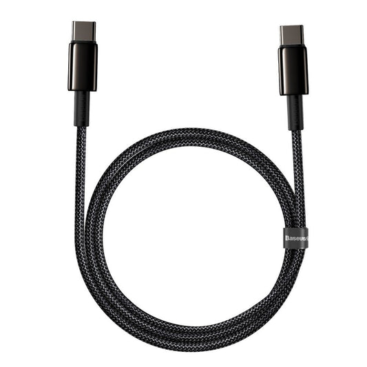 USB-C Daten- und Ladekabel - USB-C Baseus Tungsten Baseus Tungsten Gold, 100W, 1m, Schwarz CATWJ-01 CATWJ-01