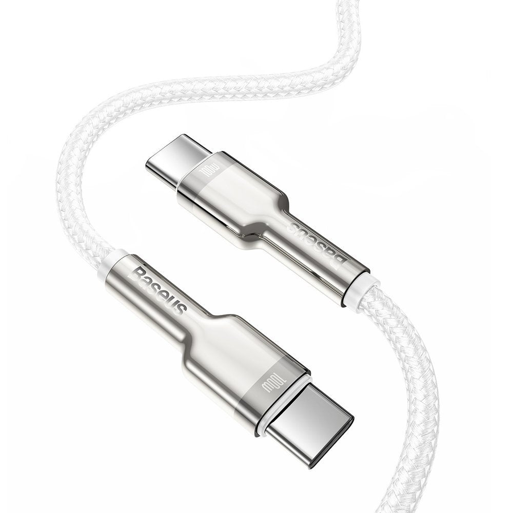 Baseus Cafule Metal Series USB-C auf USB-C Kabel 100W 1m | Weiß