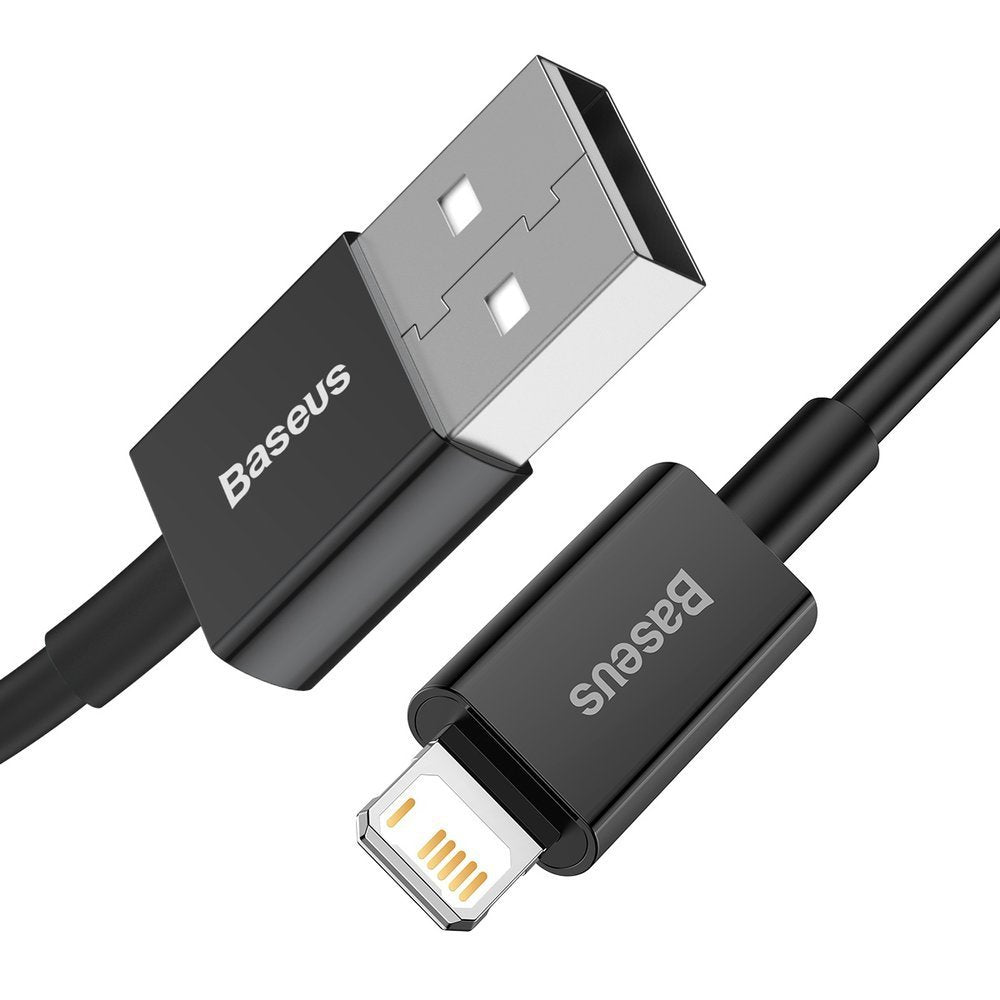 USB-A- auf Lightning-Daten- und Ladekabel Baseus Superior Series, 20W, 2m, Schwarz CALYS-C01