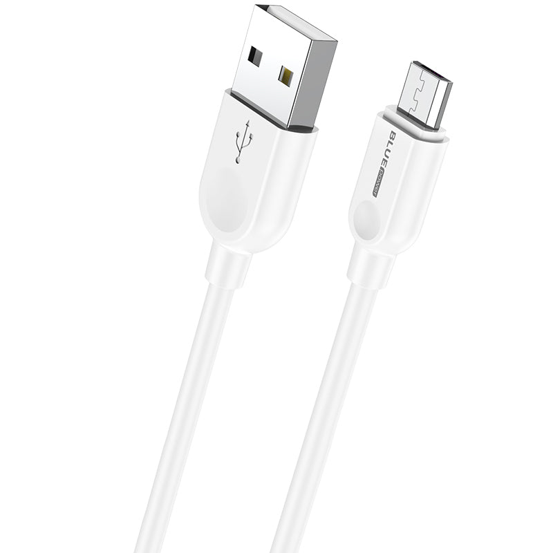 Daten- und Ladekabel USB-A - microUSB BLUE Power BM2BX14 LinkJet, 18W, 2m, Weiß