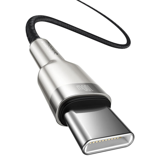 USB-C Daten- und Ladekabel - USB-C Baseus Cafule Metal Series, 100W, 1m, Schwarz CATJK-C01