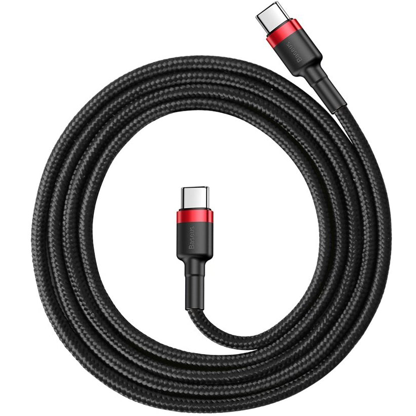 Baseus Cafule USB-C auf USB-C Kabel 60W 1m | Rot | Nylon