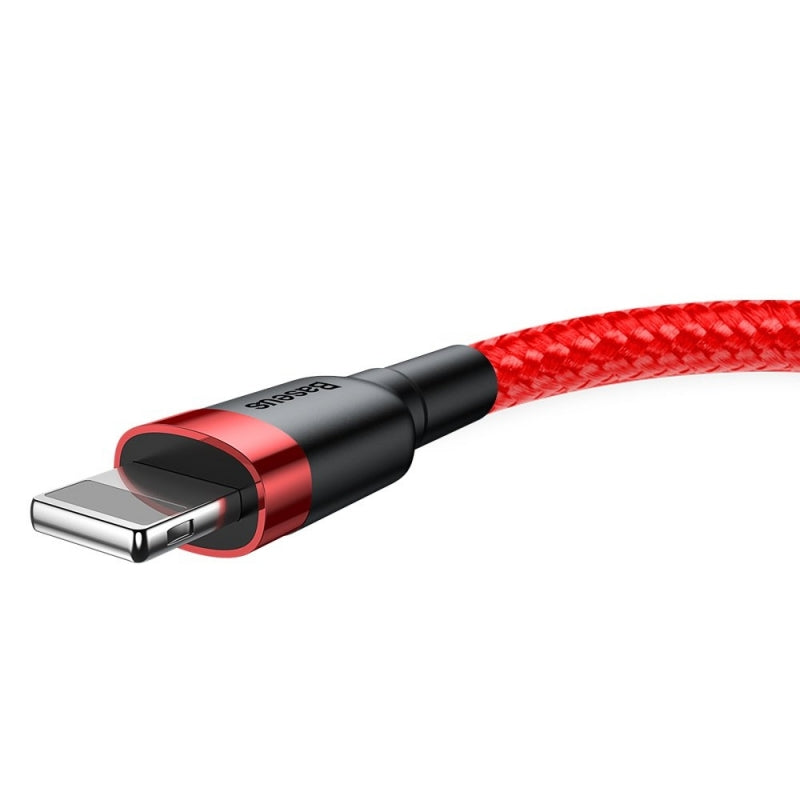 USB-A - Lightning Lade- und Datenkabel Baseus Cafule, 18W, 2m, Rot CALKLF-C09