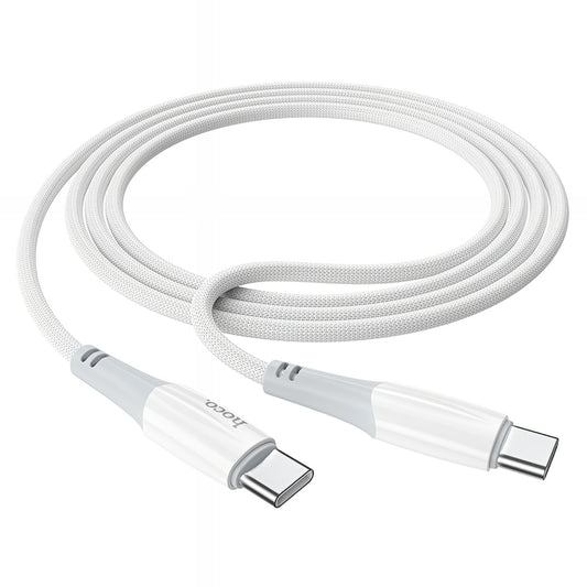 Daten- und Ladekabel USB-C - USB-C HOCO X70, 60W, 1m, Weiß
