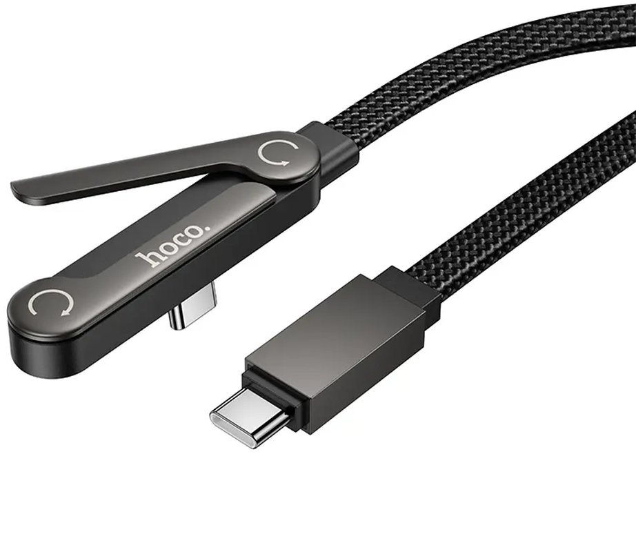 Daten- und Ladekabel USB-C - USB-C HOCO U150 Exquisite, 60W, 1,2m, Schwarz
