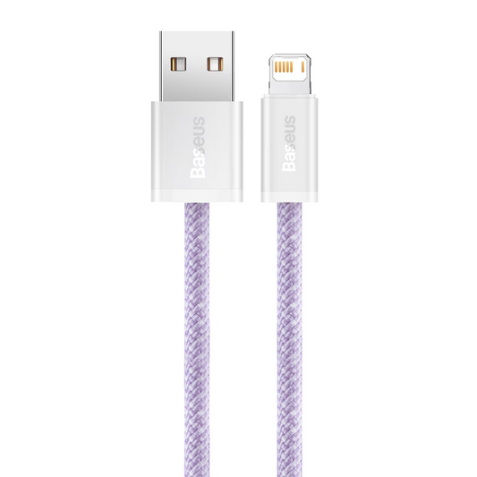 Daten- und Ladekabel USB-A - Lightning Baseus Dynamic Series, 18W, 2m, Lila CALD000505