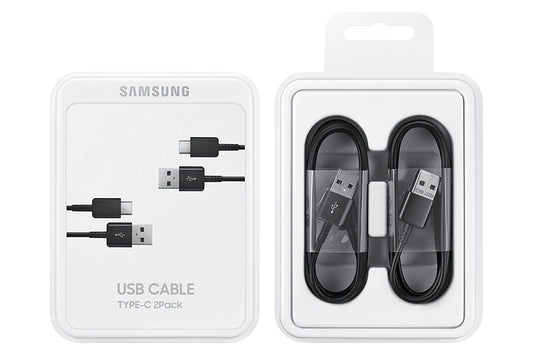 Samsung USB-A auf USB-C Daten- und Ladekabel 2er-Pack, 25W, 1,5m, Schwarz EP-DG930MBEGGWWW