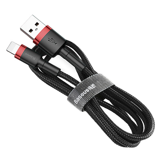 Daten- und Ladekabel USB-A - Lightning Baseus Cafule, 18W, 2m, Rot CALKLF-C19