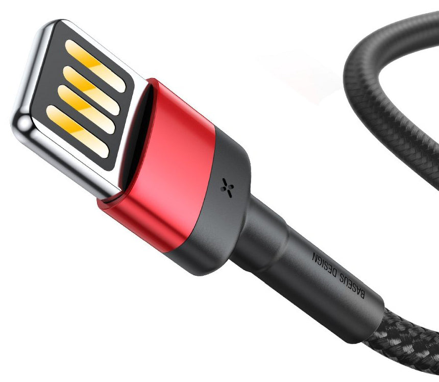 Daten- und Ladekabel USB-A - Lightning Baseus Cafule Special Edition, 18W, 1m, Rot CALKLF-G91