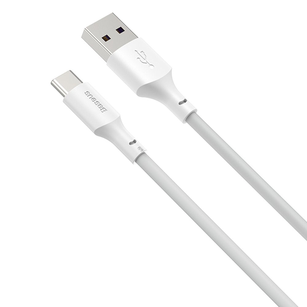 Daten- und Ladekabel USB-A - USB-C Baseus, 40W, 1,5m, Set 2 Stück, Weiß TZCATZJ-02