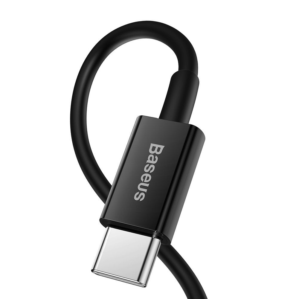 USB-C - Lightning Daten- und Ladekabel Baseus Superior Series, 20W, 1m, Schwarz CATLYS-A01