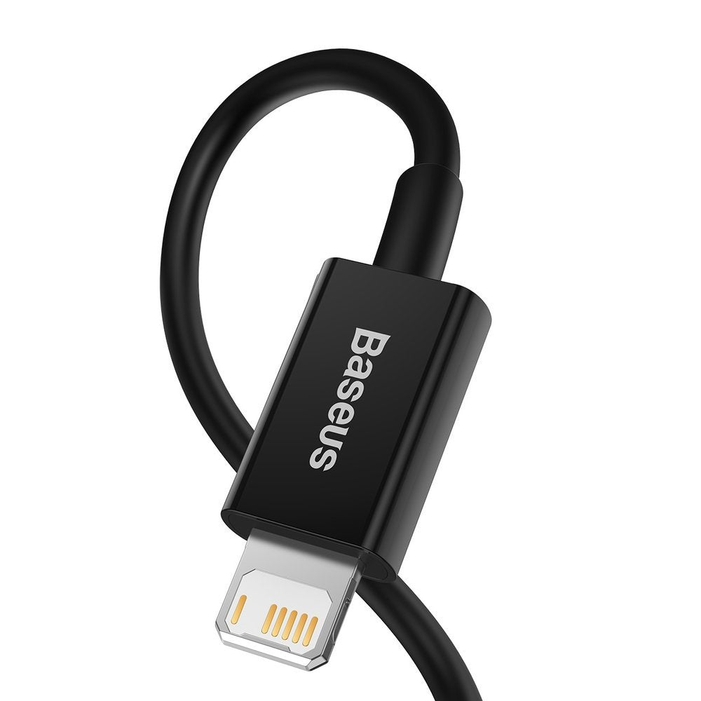 Baseus Superior Series USB-A auf Lightning Kabel 20W 1m | Schwarz | Nylon