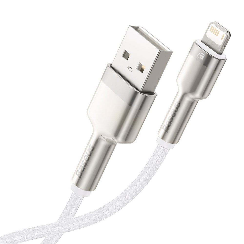 Daten- und Ladekabel USB-A - Lightning Baseus Cafule Metal Series, 18W, 1m, Weiß CALJK-A02