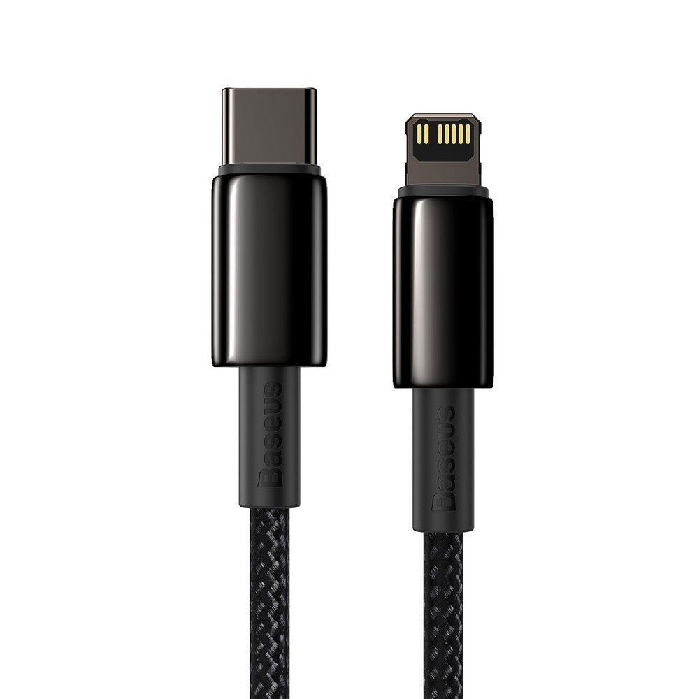 Baseus Tungsten Gold USB-C auf Lightning Kabel 20W 1m | Schwarz