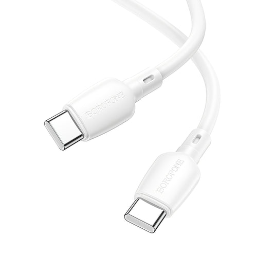 USB-C Daten- und Ladekabel - USB-C Borofone BX93, 60W, 1m, Weiß