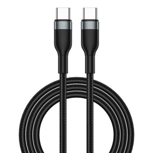 USB-C Daten- und Ladekabel - USB-C WiWu Wi-C017, 100W, 1.2m, Schwarz