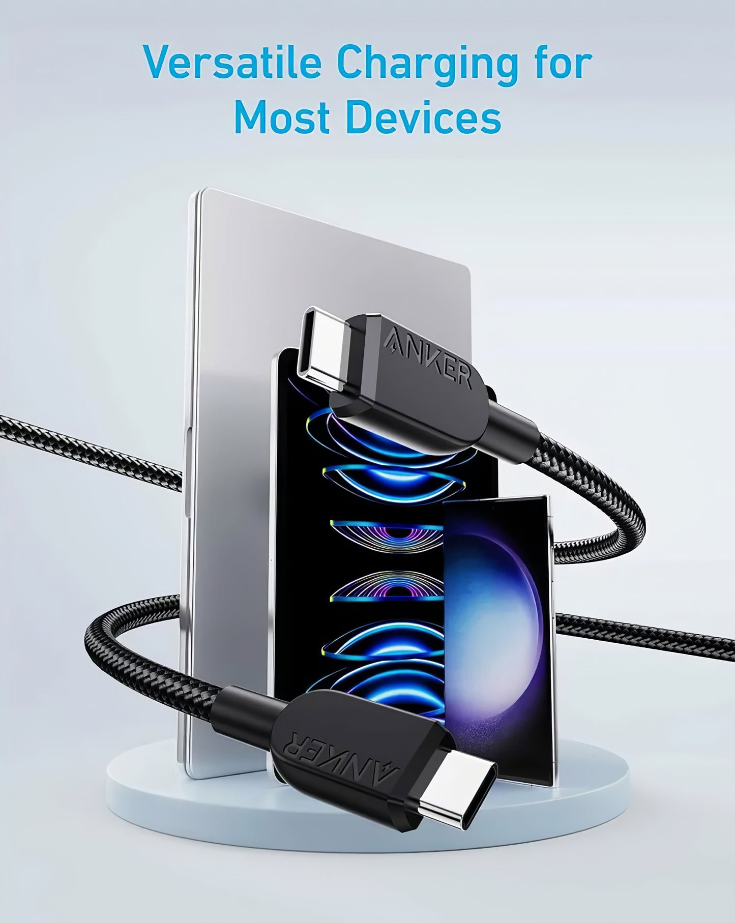 Daten- und Ladekabel USB-C - USB-C Anker 310, 240W, 0.9m, Schwarz A81D5H11