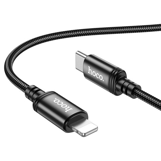 USB-C - Lightning Daten- und Ladekabel HOCO X89, 20W, 1m, Schwarz