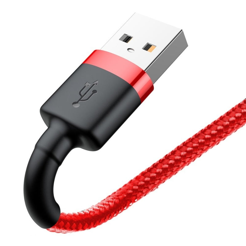 USB-A - Lightning Lade- und Datenkabel Baseus Cafule, 18W, 2m, Rot CALKLF-C09