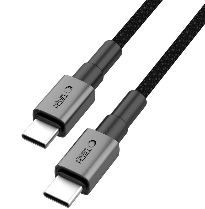 USB-C Daten- und Ladekabel - USB-C Tech-Protect Ultraboost DNA MagTwist, 100W, 1m, Grau