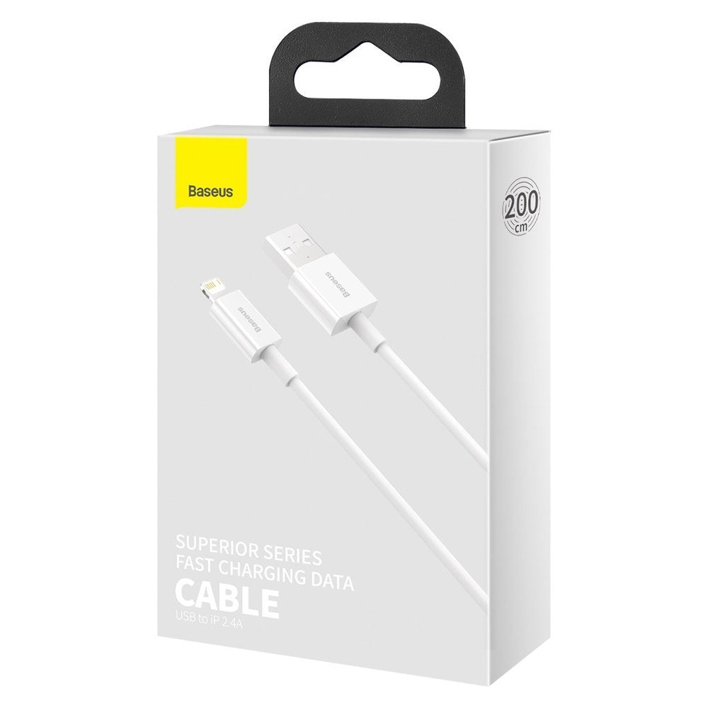 Baseus Superior Series USB-A auf Lightning Kabel 20W 2m | Weiß