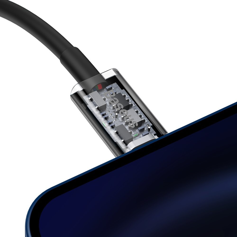 USB-C - Lightning Daten- und Ladekabel Baseus Superior Series, 20W, 1m, Schwarz CATLYS-A01