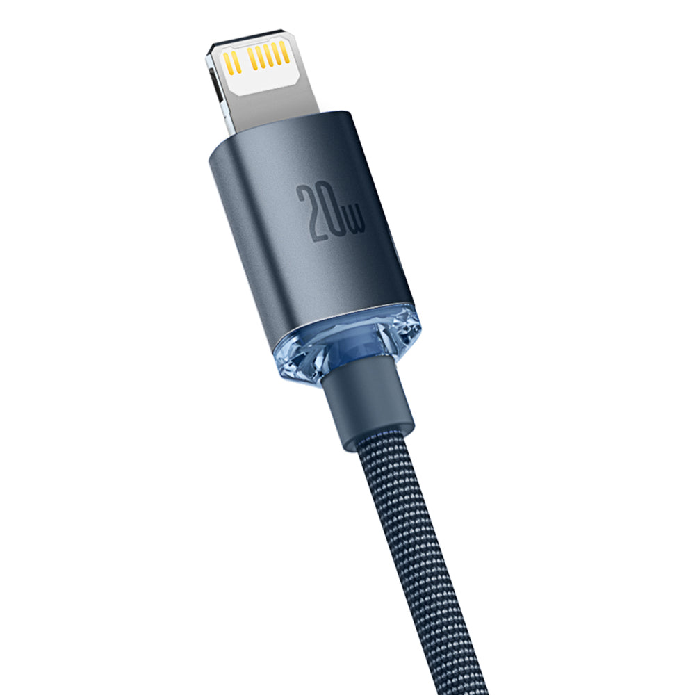 Baseus Crystal Shine Series USB-C auf Lightning Kabel 20W 1.2m | Schwarz