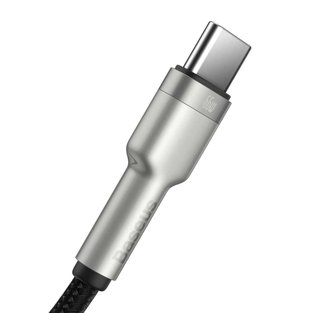 Baseus Cafule Metal USB-A auf USB-C Kabel 66W 1m | Schwarz | Nylon
