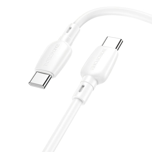 USB-C Daten- und Ladekabel - USB-C Borofone BX93, 60W, 1m, Weiß