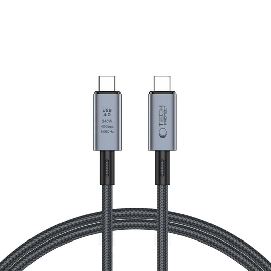 USB-C Daten- und Ladekabel - USB-C Tech-Protect Ultraboost Max, 240W, 1m, Grau