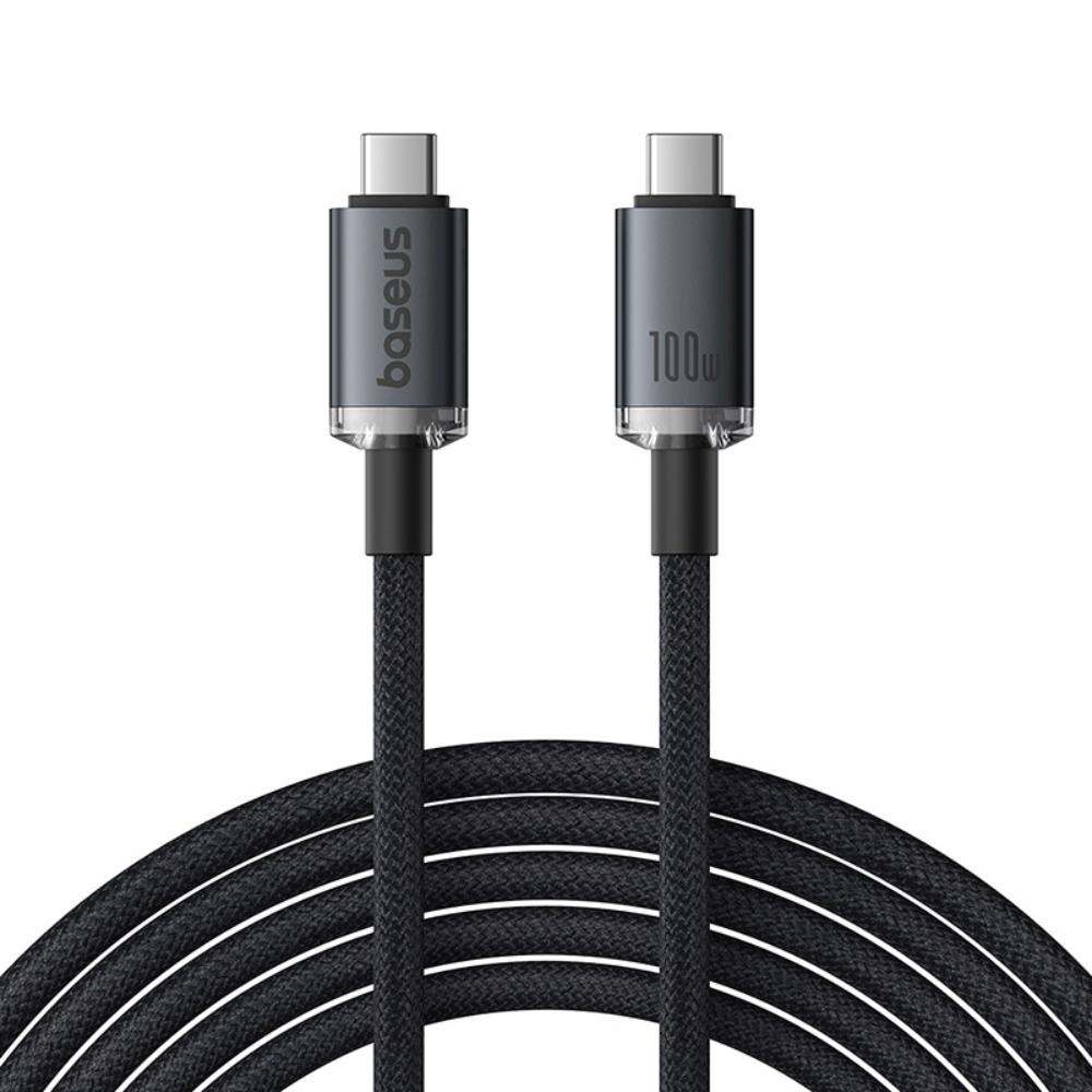 USB-C Daten- und Ladekabel - USB-C Baseus Crystal Shine Series, 100W, 1,5m, Schwarz P10318204111-00
