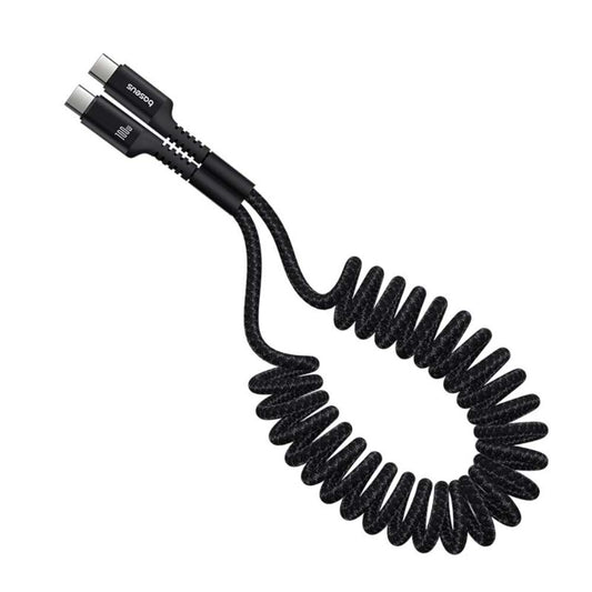 USB-C - USB-C Daten- und Ladekabel Baseus Fish Eye Spring, 100W, 1m, Schwarz P10320203111-00