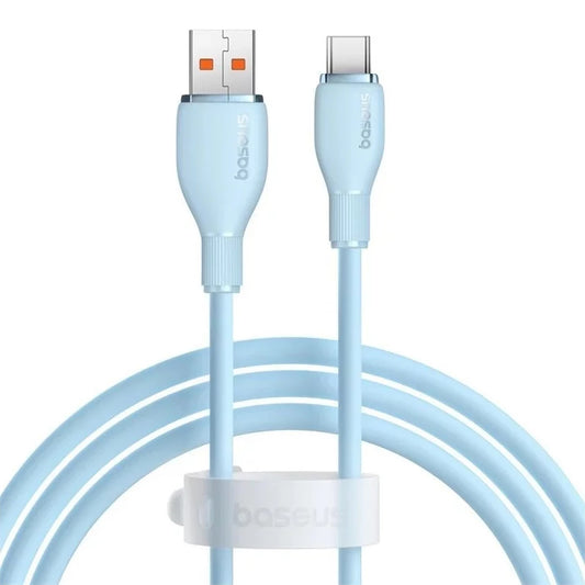 Daten- und Ladekabel USB-A - USB-C Baseus Pudding, 100W, 1.2m, Blau P10355703311-00