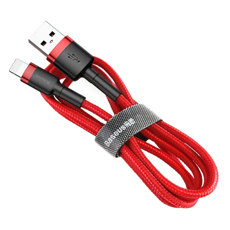 USB-A - Lightning Lade- und Datenkabel Baseus Cafule, 18W, 2m, Rot CALKLF-C09